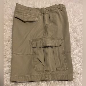 Timberland Men's Size 40 tan Cargo Shorts Distressed 100% Cotton S1